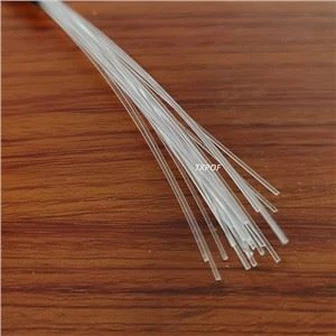 0.25 mm galas, skleidžiantis plastikinį optinį pluoštą